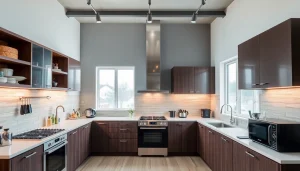 Showcase of affordable kitchen appliances, highlighting modern design and functionality in a well-lit kitchen.