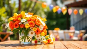 Enhance your event with stunning Orange County event flowers in vibrant arrangements.