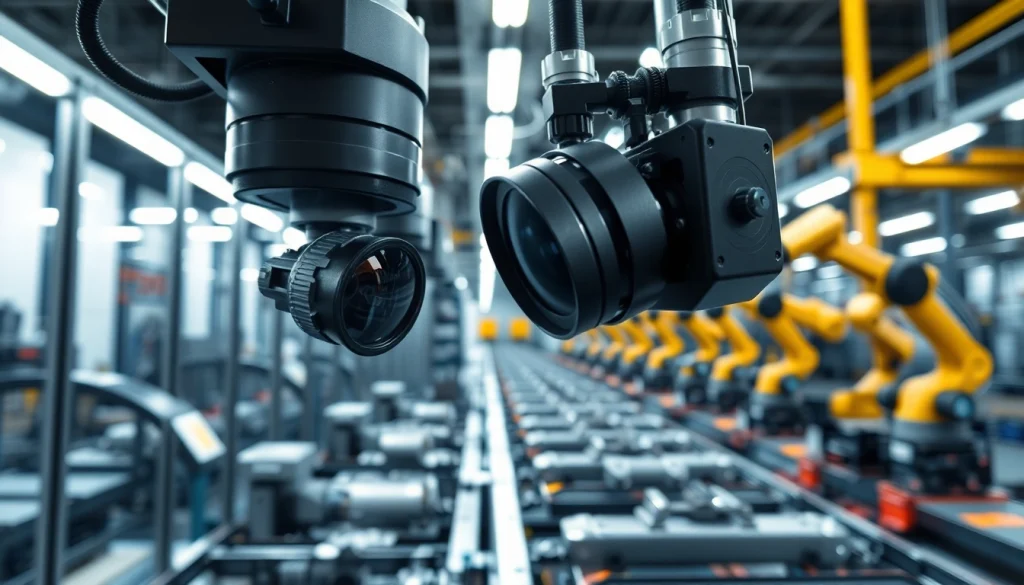 Utilizing machine vision technology, a professional system inspects products in an industrial setting.