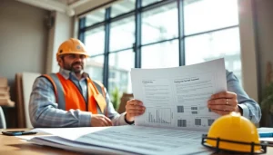 Reviewing NVQ level 6 construction site management questions and answers PDF in a professional setting.