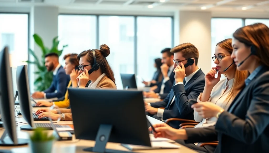 Enhance efficiency with our Legal Intake Services team assisting clients in a professional setting.