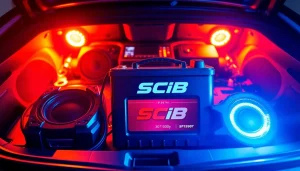 Power your audio system with the high-performance SCiB battery for optimal sound quality.