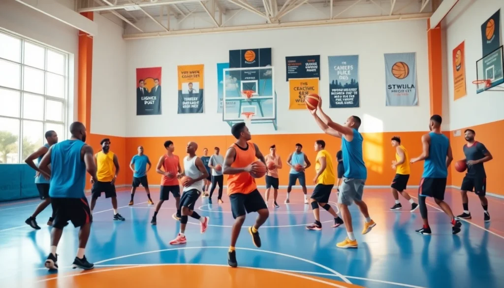 Engaged athletes participating in the best basketball training programs, showcasing skills and teamwork.