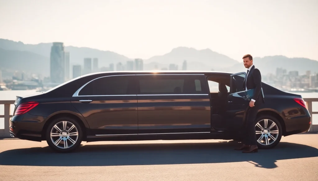 Experience premium luxury car service Vancouver with a sleek limousine and professional chauffeur.
