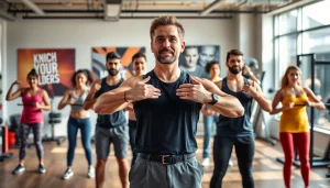 Abnehmen durch effektive Übungen in einem modernen Fitnessstudio.