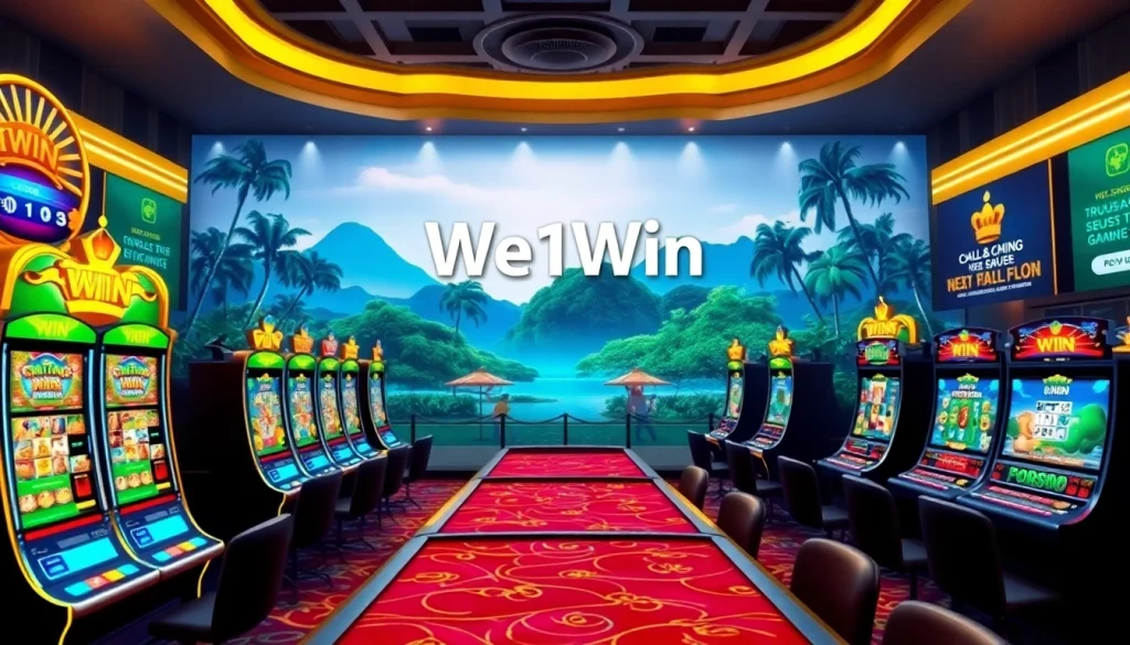 Engaging overview of We1Win online casino interface featuring vibrant games.