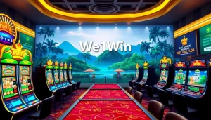 Engaging overview of We1Win online casino interface featuring vibrant games.