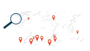 Discover various global Locations illustrated on a professional map with interactive markers.