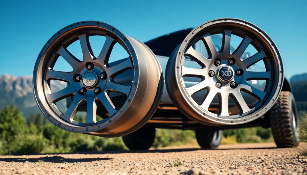 Showcase of XD wheels on a rugged truck, emphasizing durability and style.
