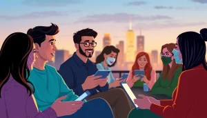 Engaging in Anonymous Conversations with diverse individuals sharing digital chats.