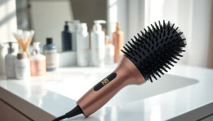 Style hair effortlessly with a premium Blow Dryer Brush designed for smooth, shiny results.