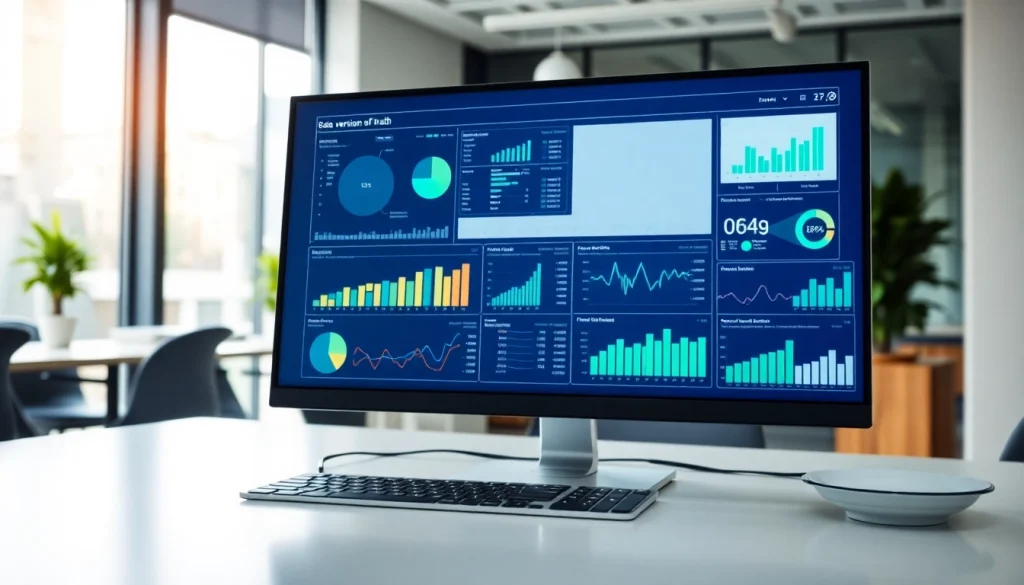 Visual representation of Single version of truth illustrated through a modern data dashboard with analytics.