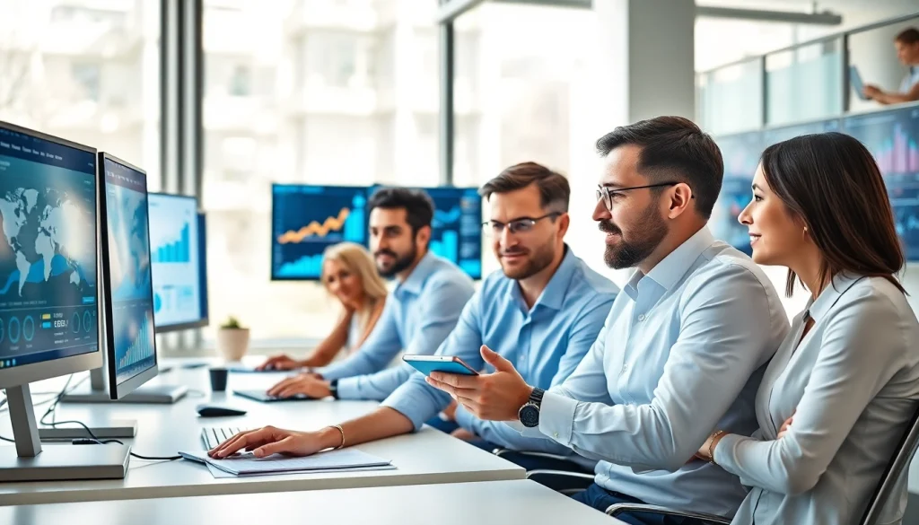 SEO strategies being developed by a team in a modern setting highlighting seo companies kansas city.